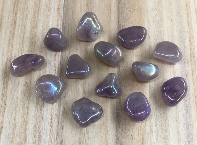 Rodado Cuarzo Amatista Aqua Aura